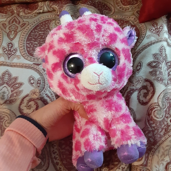 TY Beanie Boo Twigs the Pink Giraffe - Picture 8 of 16